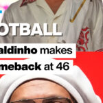 Brazillian football star Ronaldinho makes a comeback at the age of 46
