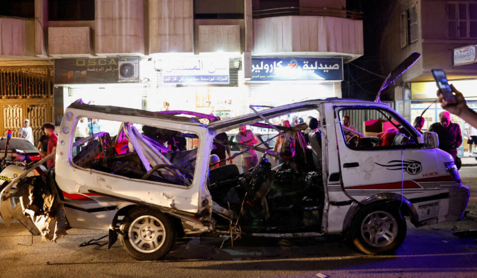 Bus explosion near Damascus kills at least two, injures 13