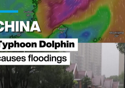 China: Tropical storm Dolphin causes floodings