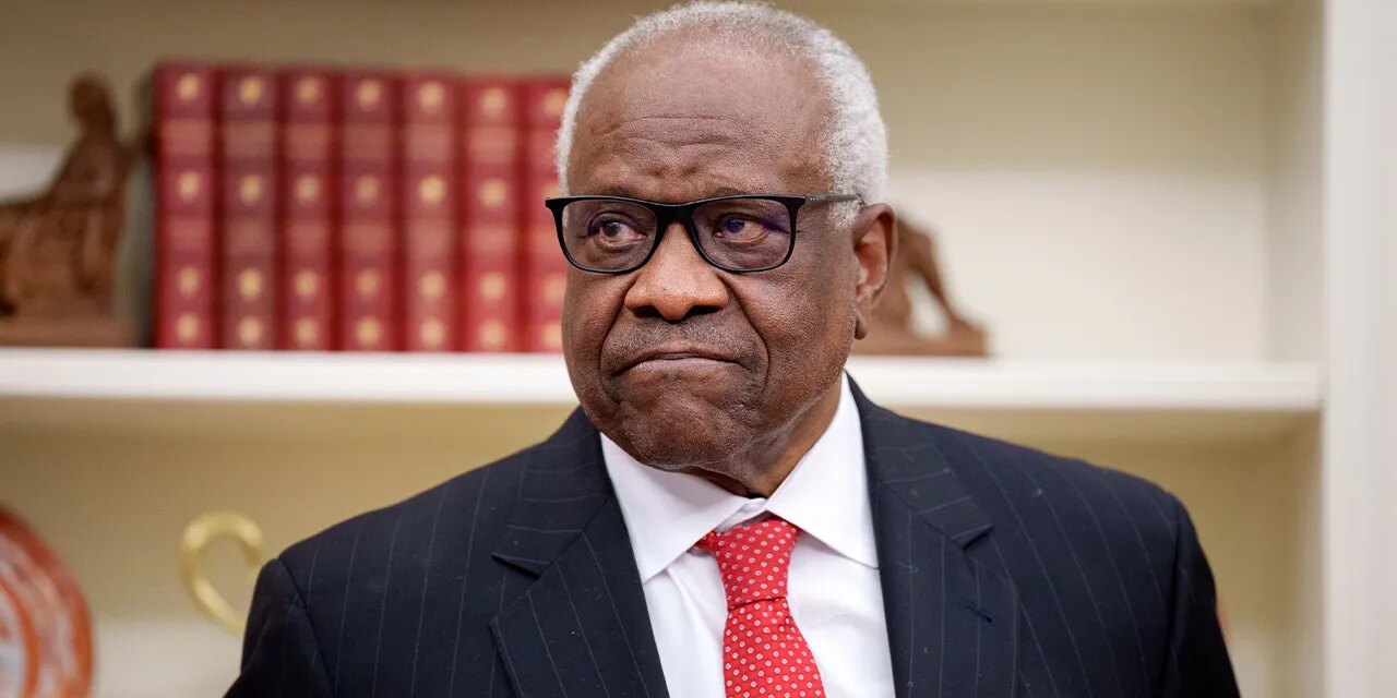 Clarence Thomas gets emotional recalling vow to honor grandparents
