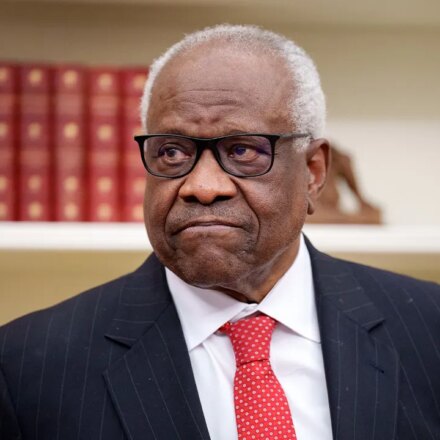 Clarence Thomas gets emotional recalling vow to honor grandparents