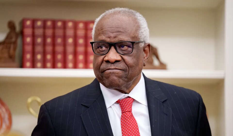 Clarence Thomas gets emotional recalling vow to honor grandparents