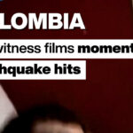 Colombia: Eyewitness films moment earthquake hits