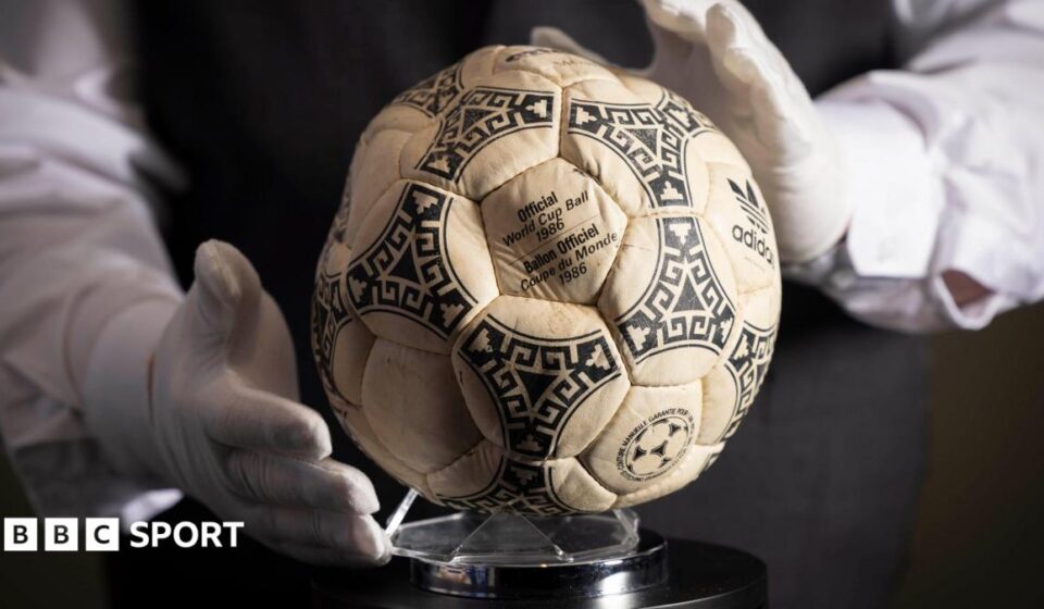 Diego Maradona's 'Hand of God' football from 1986 World Cup win over England sells for £2.5m