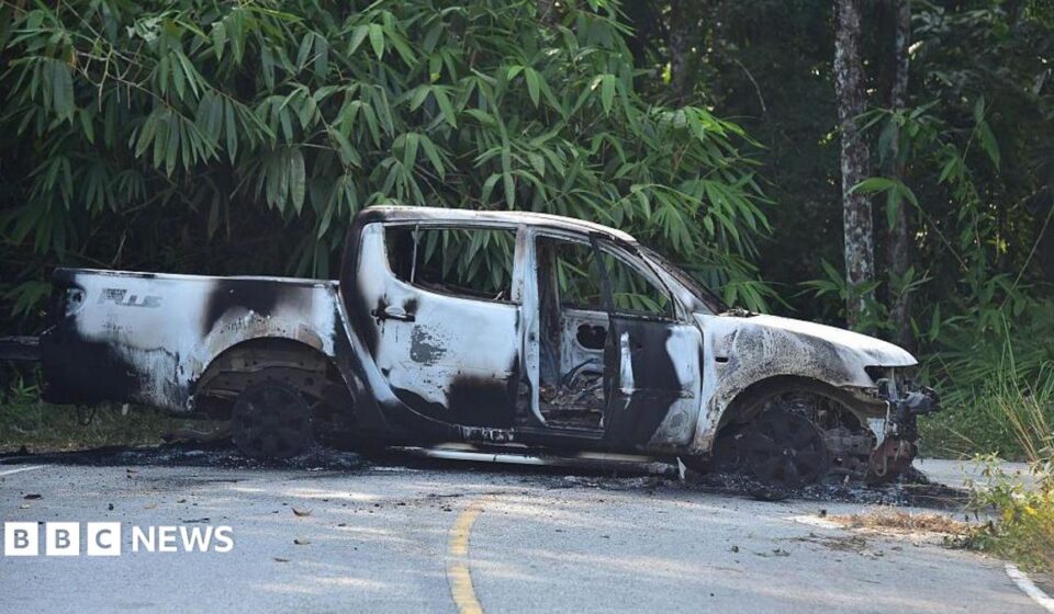 Dozens of co-ordinated arson attacks hit southern Thailand