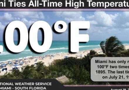 EE UU: Miami alcanza el récord de la máxima temperatura en su historia
