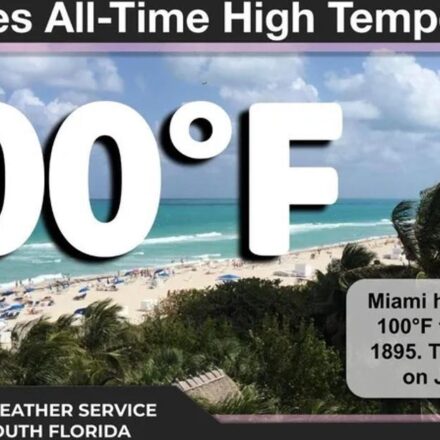 EE UU: Miami alcanza el récord de la máxima temperatura en su historia