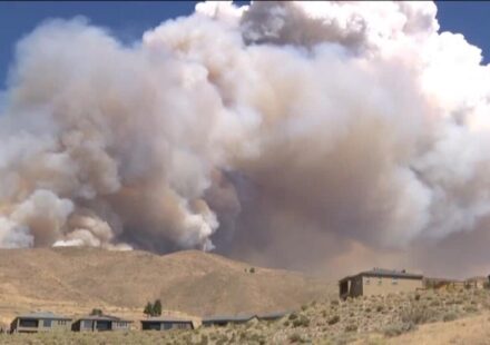 Emergency declared in Nevada as wildfire forces evacuation of 14,000 people