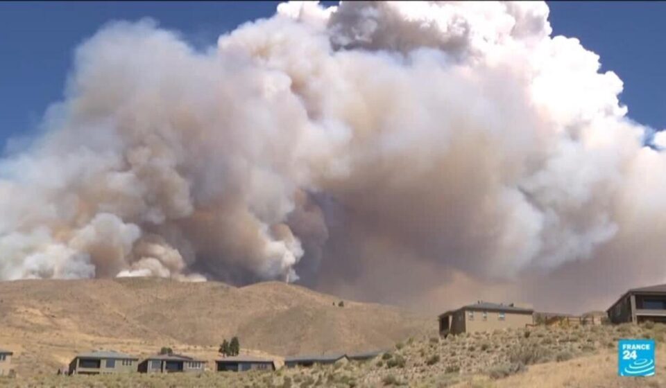 Emergency declared in Nevada as wildfire forces evacuation of 14,000 people