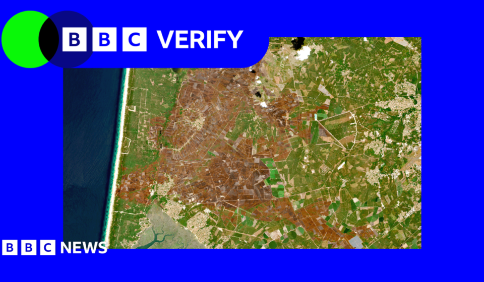 Europe's scorched landscapes seen from space after summer heatwaves