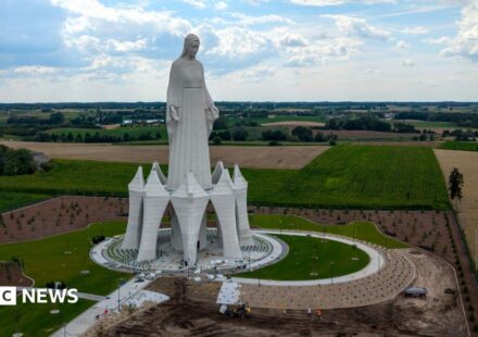 Europe's tallest Virgin Mary statue unveiled in rural Poland