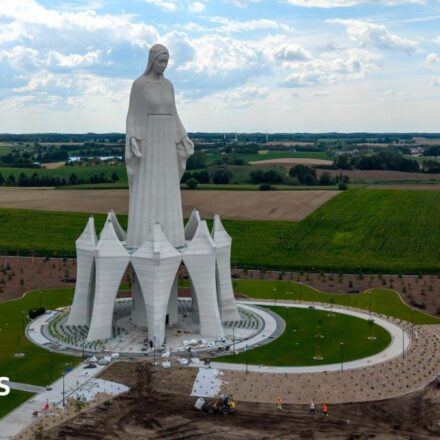 Europe's tallest Virgin Mary statue unveiled in rural Poland