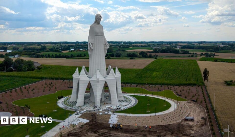 Europe's tallest Virgin Mary statue unveiled in rural Poland