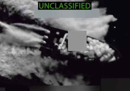 Exclusive newly unclassified Pentagon images show suspected drug boats at sea