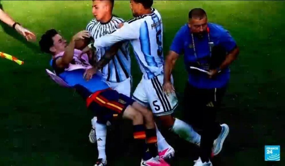 FIFA sanctions Argentina over brawl at World Cup final game