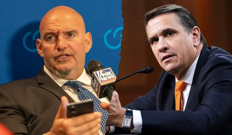 Fetterman says he won't vote for Todd Blanche as attorney general