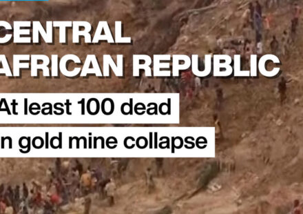 Gold mine collapse in Central African Republic leaves at least 100 dead
