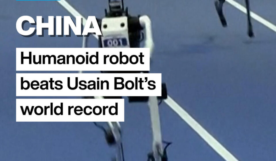 Humanoid robot beats Usain Bolt's 100m world record