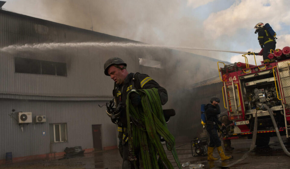 Hundreds evacuate after Russian strike on warehouse near Kyiv kills at least 27