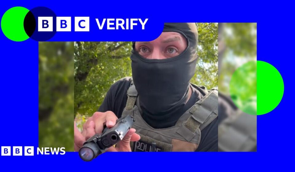 ICE: BBC Verify speaks to woman after agent points gun at her