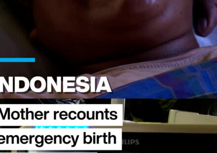 Indonesian mother recounts emergency birth during 7.7-magnitude quake