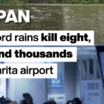 Japan: Record rains kill eight, strand thousands at Narita airport