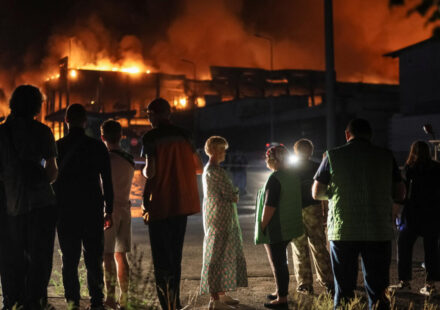 Live: Russian missiles strike Kyiv, triggering fires in city centre