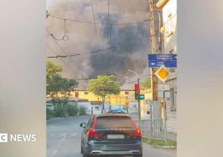 Major Russian grain export terminals hit in Ukraine Black Sea port attack
