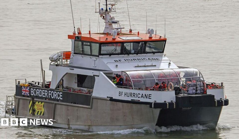 More than 150 migrants rescued after boat catches fire in Channel
