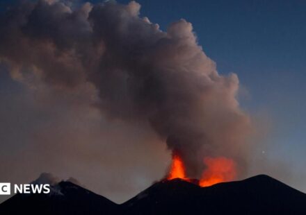 Mount Etna: US hiker dies after being struck by lightning on Italian volcano