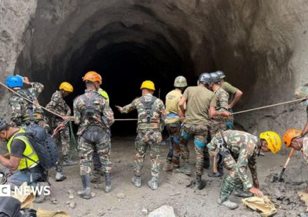 Nepal rescuers blast hillside in search of hydropower workers as families wait anxiously