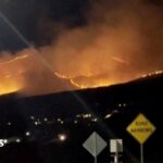 Nevada wildfire: Wildfire seen near Reno as tens of thousands told to evacuate