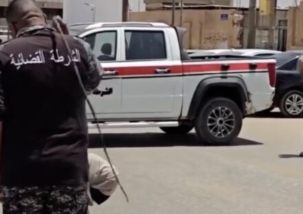 Outrage in Libya over a video of a woman being publicly flogged for adultery