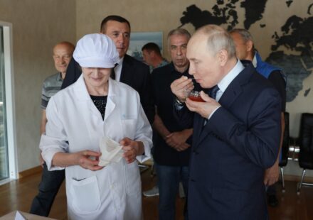 Putin visits disputed Kuril Islands, Japan protests