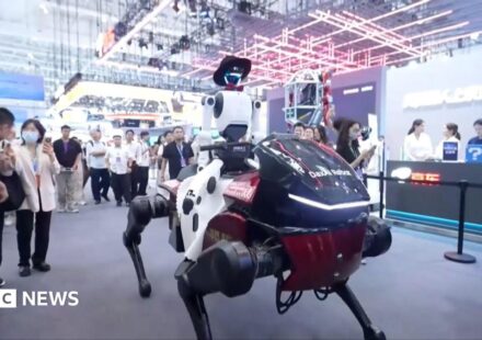 Robot horse and rider steal the show at Chinese conference