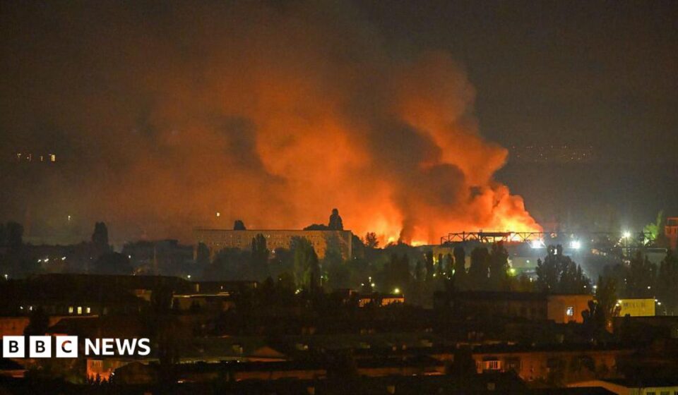 Russia launches ballistic missile and drone strike on Kyiv