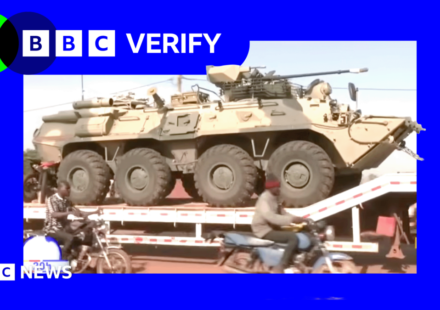 Russian ship defies sanctions to send military vehicles to Mali