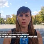 Russian strike on Ukraine passenger train kills 2