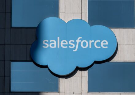 Salesforce stock soars, on track for second-best day ever