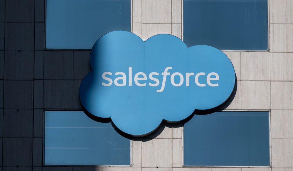 Salesforce stock soars, on track for second-best day ever