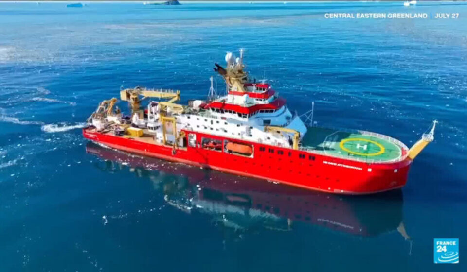 Scientists study Greenland's melting ice