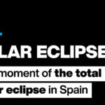 The moment of the total solar eclipse in Spain