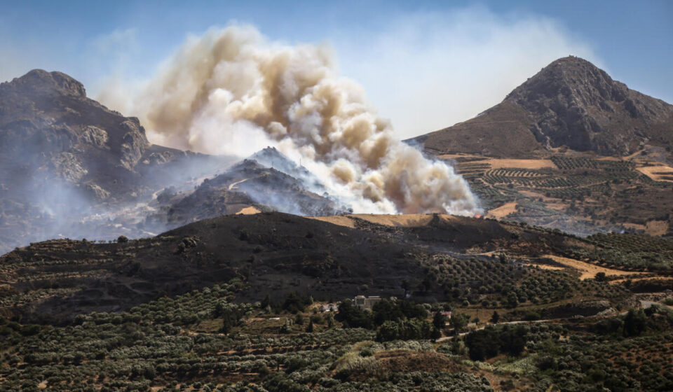 The week in pictures: European wildfires, a woolly mammoth and a migrant influx at Spain's Ceuta
