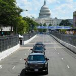 Trump arrives at high-speed IndyCar race through Washington's streets