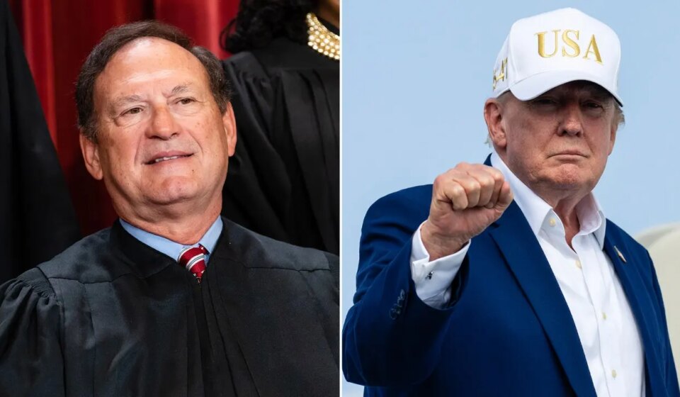 Trump celebrates Justice Samuel Alito's decision to stay on court