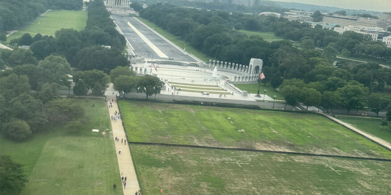 Trump claims vandals damaged the National Mall grass where July 4 event was held