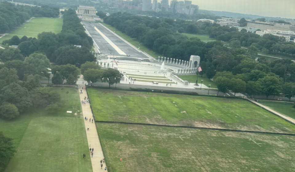 Trump claims vandals damaged the National Mall grass where July 4 event was held