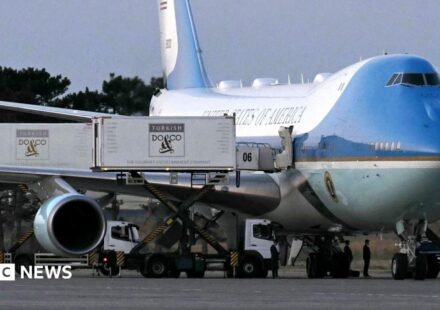 Trump hidden in catering truck in secret plane swap over Iran threat, reports say