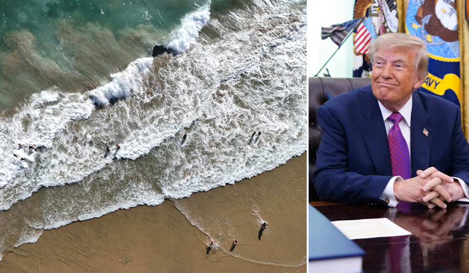 Trump jokes about renaming Atlantic and Pacific after Lake America