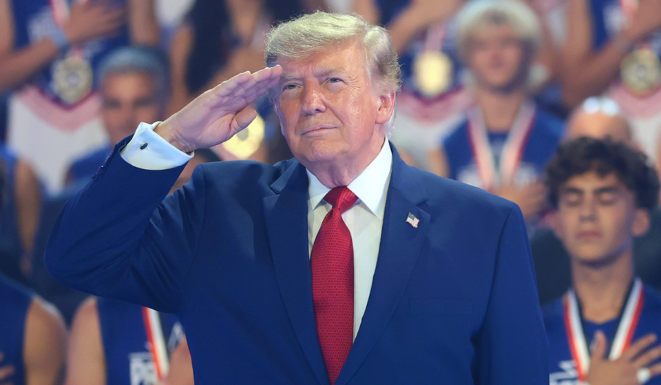 Trump says the law blocks him from running for a third term in 2028